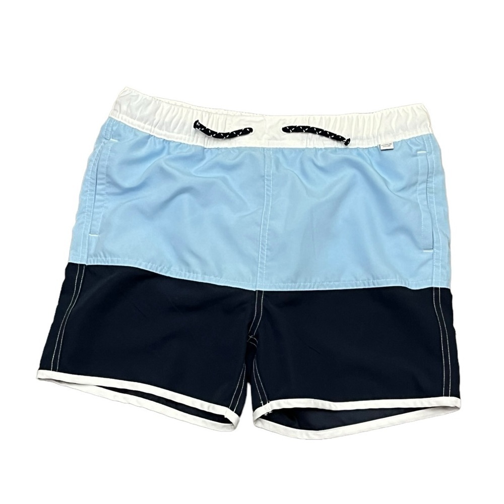 Regatta The Great Outdoors Sergio Swim Shorts Boys 13 Blue Colorblock 28x3.5